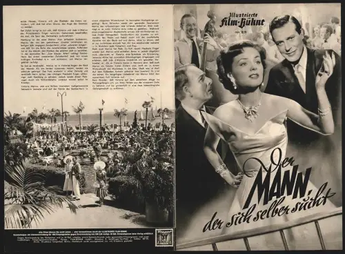 Filmprogramm IFB Nr. 839, Der Mann, der sich selber sucht, Vera Molnar, Wolf Albach-Retty, Regie: Géza von Cziffra