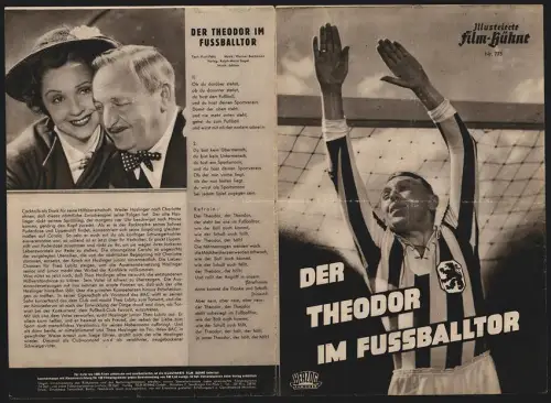 Filmprogramm IFB Nr. 775, Der Theodor im Fussballtor, Theo Lingen, Hans Moser, Regie: E.W. Emo
