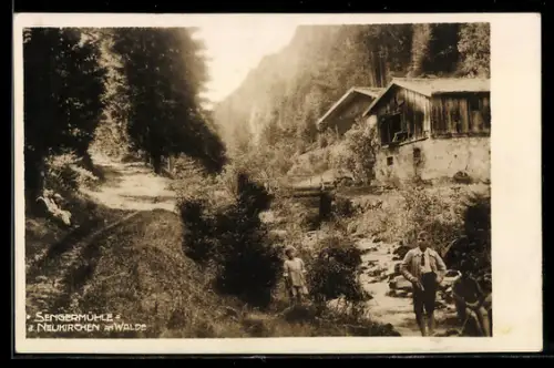 AK Neukirchen am Walde, Sengermühle mit Gebirgsbach