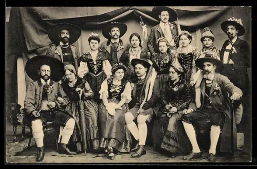 AK Friesach /Kärnten, Hotel Petersberg, Altkärntner Bauernhochzeit am 23.02.1909