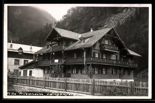 AK Längenfeld /Tirol, Villa Friedheim am Wald