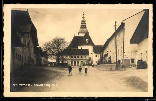 AK St. Peter a. Wimberg, Blick zur Kirche