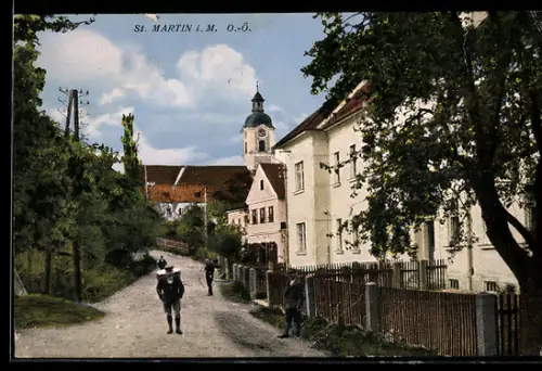 AK St. Martin i. M., Blick zur Kirche