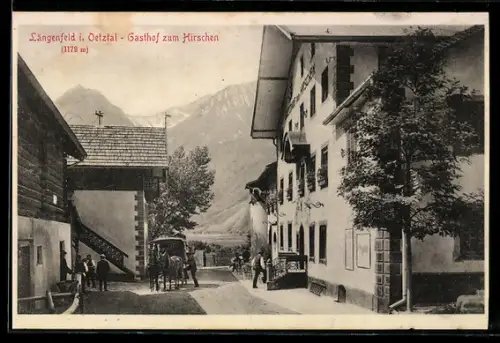 AK Längenfeld i. Oetztal, Gasthof zum Hirschen