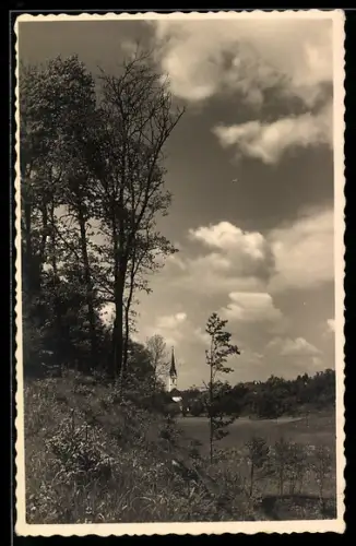 AK Wendling /Ob. Öst., Teilansicht mit Kirche