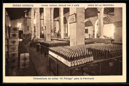 AK Jerez de la Fonseca, Pedro Demecq, Vinos, Conag, Grand Vin y Anis, Embotellado de conac El Pielago para la Peninsula