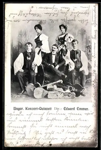 AK Ungar. Konzert-Quintett, Dir. Eduard Emmer