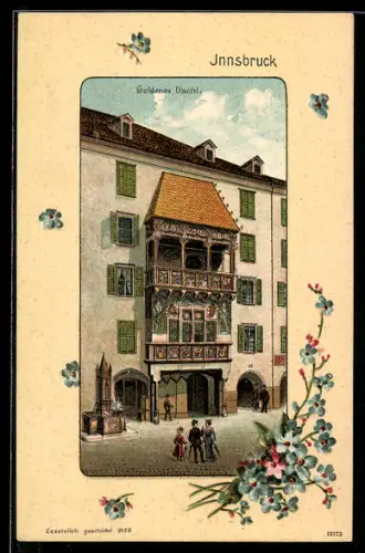 Lithographie Innsbruck, Goldenes Dachl
