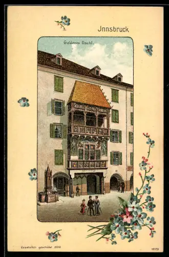Lithographie Innsbruck, Goldenes Dachl
