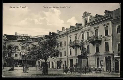 AK Lienz in Tirol, Partie am Kaiser Josef-Platz