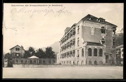 AK Innsbruck, Sanatorium der Kreuzschwestern