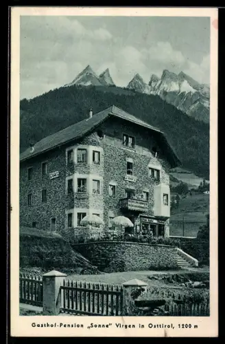 AK Virgen in Osttirol, Gasthof-Pension Sonne
