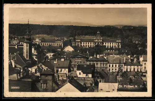 AK St. Pölten /N.-Do., Panorama mit Altstadt