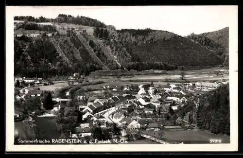 AK Rabenstein a. d. Pielach, Panorama mit Ort und Fluss