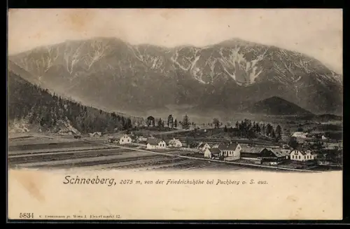 AK Puchberg a. S., Schneeberg von der Friedrichshöhe