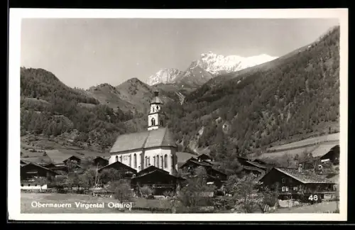 AK Virgen, Obermauern im Virgental, Kirche und Ort