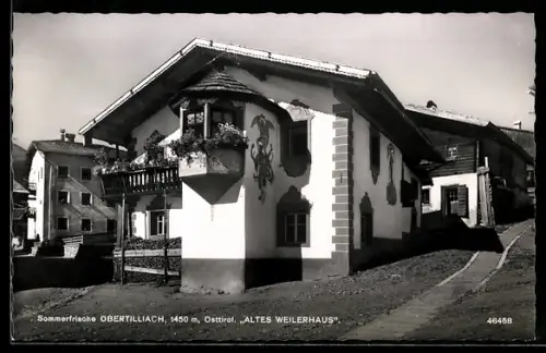 AK Obertilliach /Osttirol, Altes Weilerhaus