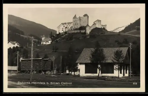 AK Heinfels b. Sillian, Schloss Heinfels mit Umgebung