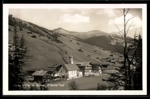 AK Gerlos, Ortsansicht mit Kirche