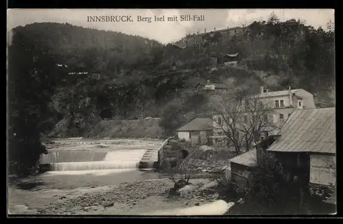 AK Innsbruck, Berg Isel mit Sill-Fall