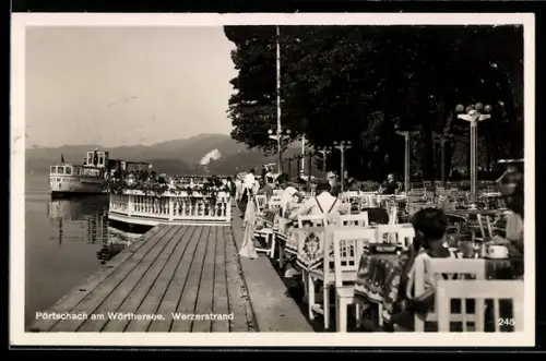 AK Pörtschach am Wörthersee, Besucher am Werzerstrand