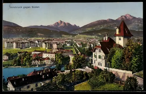 AK Innsbruck, Teilansicht gegen Süden