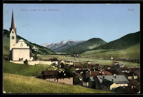 AK Sillian im Pustertal, Ortsansicht mit Kirche