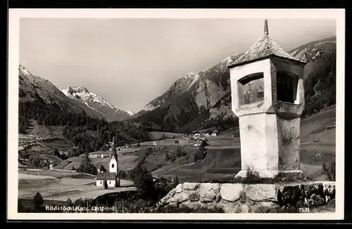 AK Kals /Osttirol, Bildstöckl mit Ortsansicht