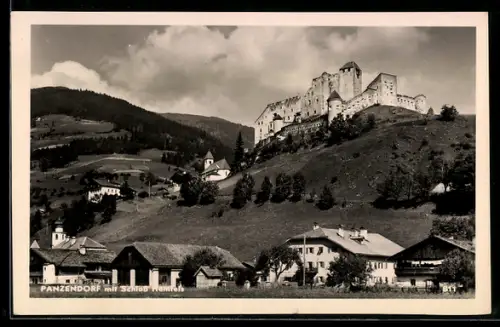 AK Panzendorf, Ortspartie mit Schloss Heinfels