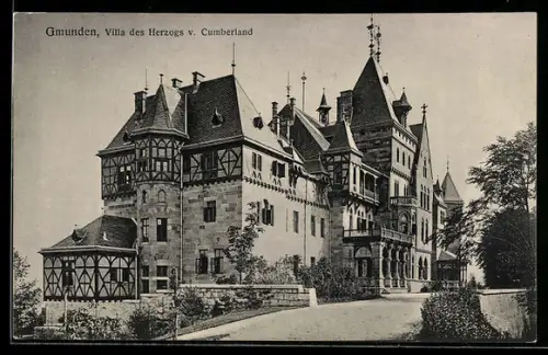AK Gmunden, Villa des Herzogs von Cumberland