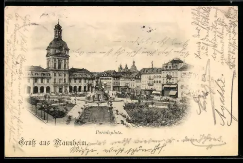 AK Mannheim, Der Paradeplatz