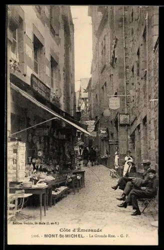 AK Mont-St-Michel, La Grande-Rue