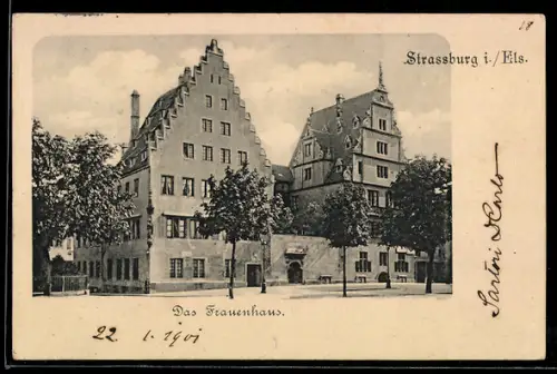 AK Strassburg i. Els., Das Frauenhaus