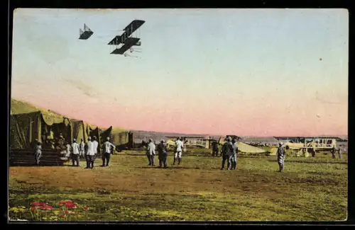 AK Salonica, The Aviation Park of the Eastern Army, Trying the Apparatur