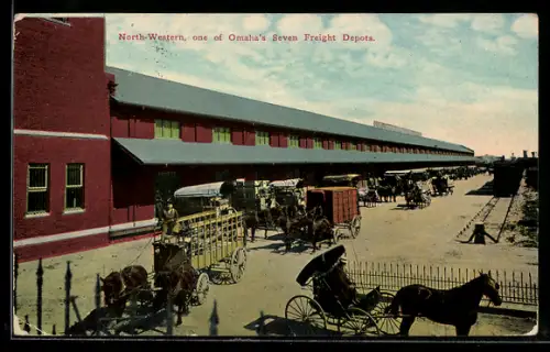 AK Omaha, NE, North-Western, one of Omaha`s Seven Freight Depots