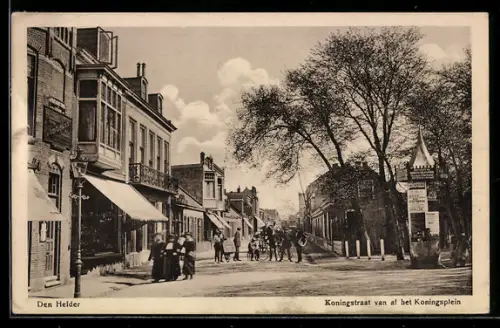 AK Den Helder, Koningstraat van af het Koningsplein