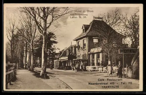 AK Laren, Hotel J. Blom, Naarderstraatweg
