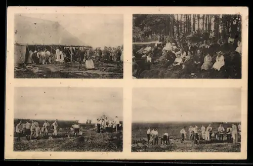 AK Nunspeet, Kamp der Nederlandsche Christene Studenten Vereeniging, op de heide bij Nunspeet