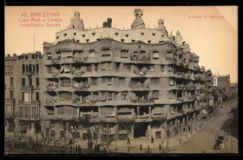 AK Barcelona, Casa Milá y Camps, Gaudi