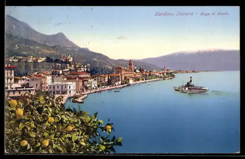 AK Gardone Riviera /Lago di Garda, Panorama