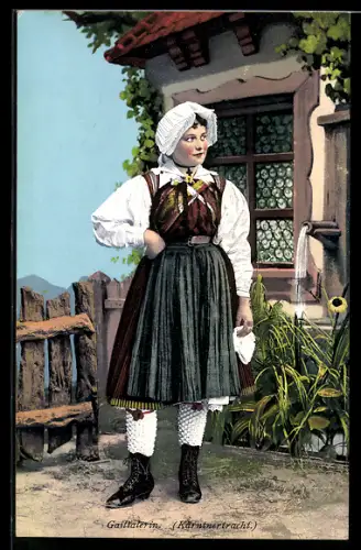 AK Gailtalerin in Tracht
