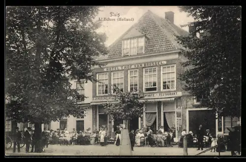 AK Sluis / L`Ecluse, Hotel-Cafe-Restaurant `t Hof van Brussel
