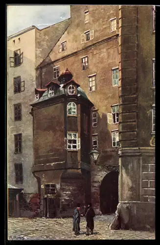 Künstler-AK R. Preuss: Wien, Dreifaltigkeitskapelle im Dreifaltigkeitshof