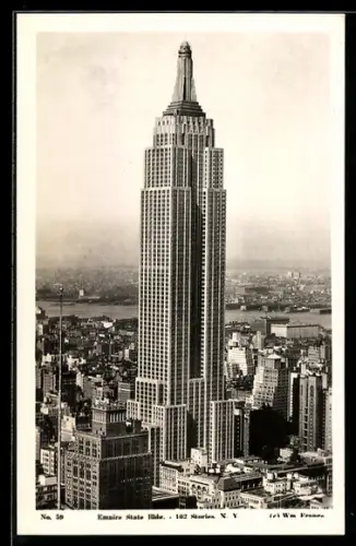AK New York City, NY, Motiv vom Empire State Buidling