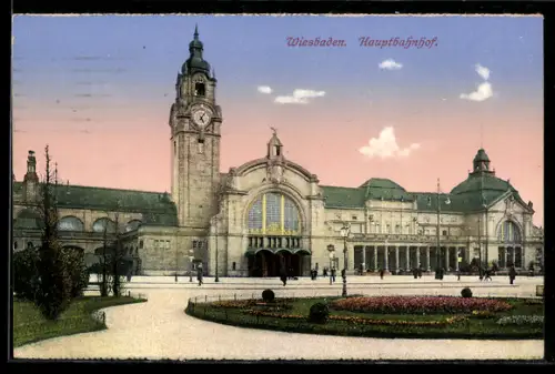 AK Wiesbaden, Hauptbahnhof