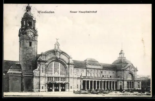 AK Wiesbaden, Neuer Hauptbahnhof