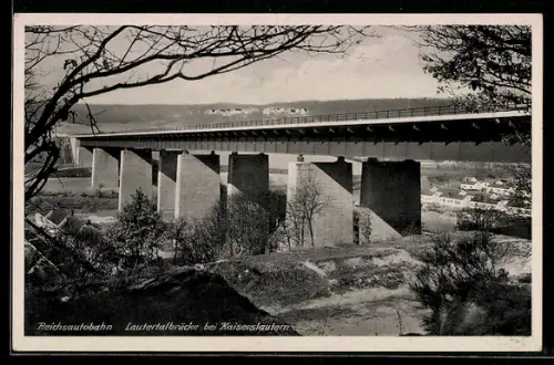 AK Kaiserslautern, Lautertalbrücke der Reichsautobahn