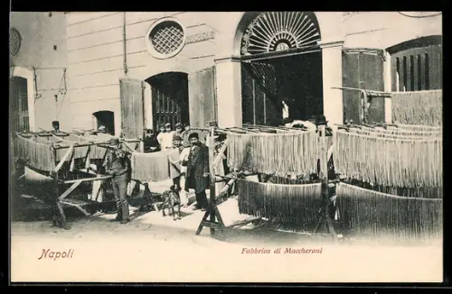 AK Neapel / Napoli, Fabbrica di Maccheroni