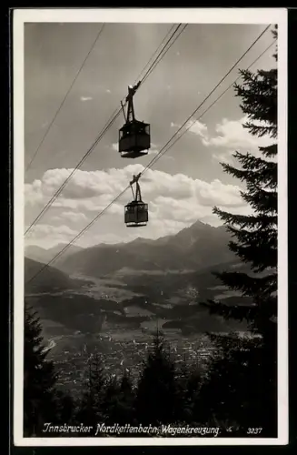 AK Innsbruck, Wagenkreuzung der Nordkettenbahn