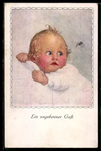 Künstler-AK M. Munk Nr. 923: Ein ungebetener Gast